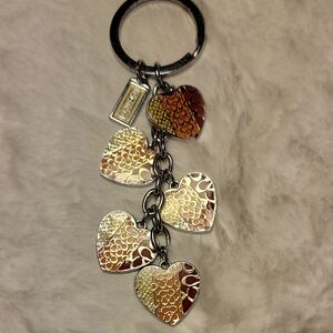 COACH Hearts Key Ring